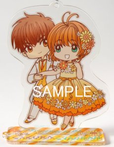 Acrylic stand keyholder drawn by CLAMP from Box 1.